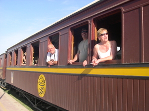 Rit met oude Franse trein