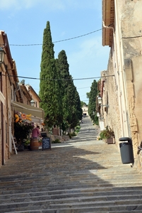 207 Mallorca oktober 2014 - Pollença Calvario met kapel en uitzi