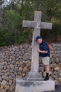 213 Mallorca oktober 2014 - Pollença Calvario met kapel en uitzi