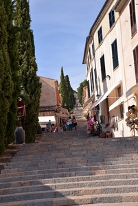 232 Mallorca oktober 2014 - Pollença Calvario met kapel en uitzi