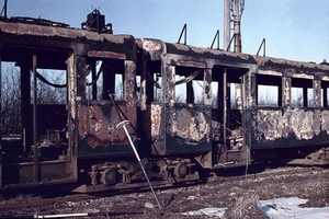 De restanten van de Blauwe Tram