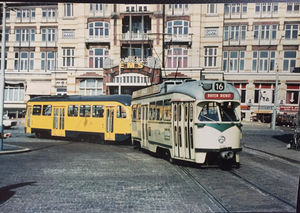 2110 tram, nog zonder beugel. Op weg naar de remise