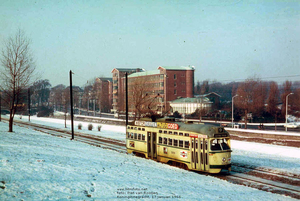 Proefrit PCC 1009 op de koninginnegracht op 17 januari 1966zo te 