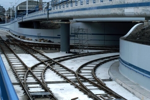 Sporen op de Parallelweg in de tunnelbak 12-05-1996