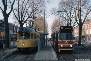 1180+3028 De tramlijnen 8 en 10 hebben elkaar niet zo erg lang ge