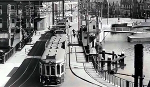 Lange Brug bij de Spaarnekerk Haarlem 1953