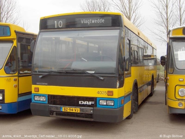 Arriva 4025 Moerdijk CAT-rental 03-01-2005