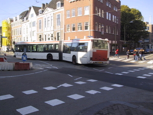 907 Nieuwe eindpunt Lijn 25 Prinsegracht 11-10-2005