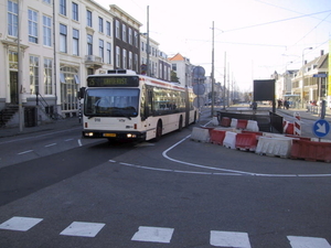 918 Nieuwe eindpunt Lijn 25 Prinsegracht 11-10-2005