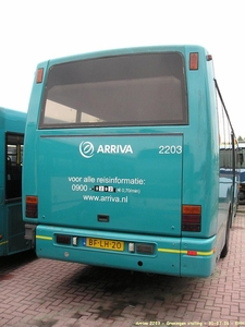 Arriva 2203 Groningen stalling  31-07-2006