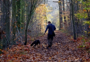 Jager in spe en jachthond in spe