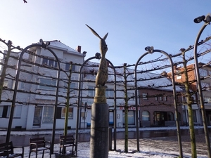 Monument op het Rondplein ter ere van de veemarkt