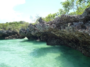 7c Zanzibar, zeilen, snorkelen en BBQ  in Fumba lagune _P1210762