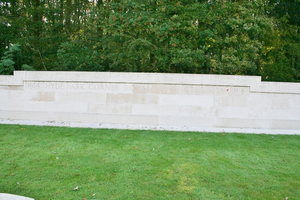 Hyde Park Corner Cemetery Ploegsteert 1