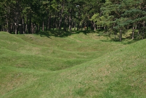 Bomkraters bij de loopgraven van Vimy 6