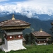 Dochula stupa's op 3050m hoge bergpas