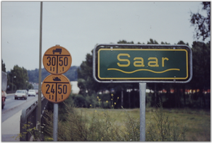 brug over de rivier de Saar