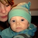 Kapster Cassandra met haar zoontje Xander