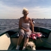 mijn vrouw in ons bootje