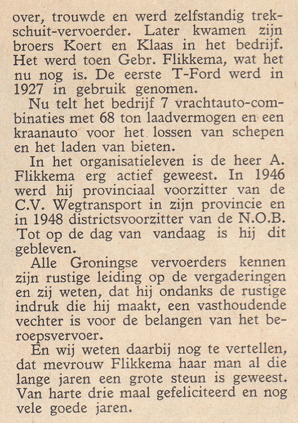 en 40 jaar expediteur