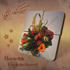Verjaardagskaart met puzzle effects handeling van Panos
