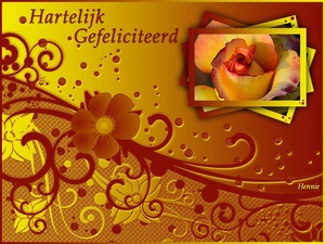 Verjaardagskaart voor photoshopgroep, lesje Mosa�cale.