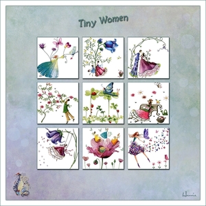 Tiny Women, les 13 fotocollage van Lynne