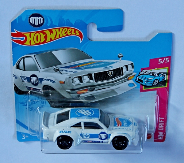 IMG_7501_Hot-Wheels_Mazda-RX-3_White_blue-stripe-Mad-Mike-logo-23