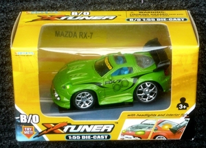 Kentoys-Xtuner_1op55_Mazda-RX-7-FD_green&black-Rotors&Lights_5Vwh