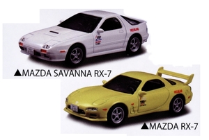 Kyosho_1op64_Mazda-RX7-FD_yellow_initial-D-Legend3_eX-setof4_rear