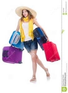 vriendin op vakantie