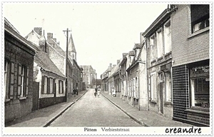 verbiststraat links de oude koevoet.