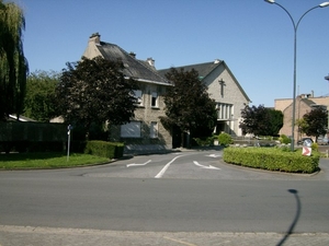 Pastorie en kerk Far west