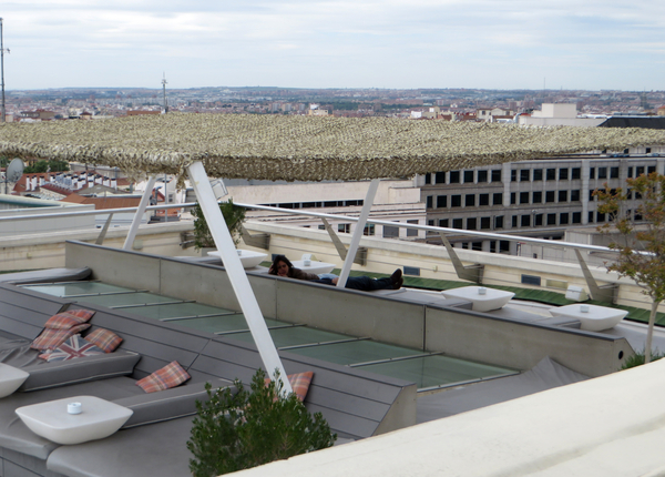 Het dakterras van Circulo de Bellas Artes