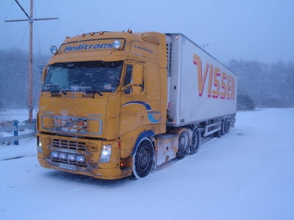 Heditrans - Ulrum  in de sneeuw