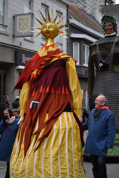 Reuzen op Roeselaarse Carnavalstoet 19-3-2017