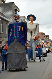 Reuzen op Roeselaarse Carnavalstoet 19-3-2017