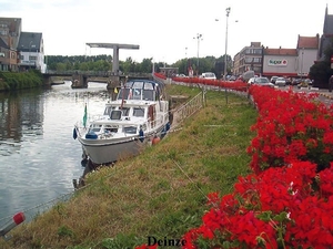 de Leie in Deinze ( centrum )