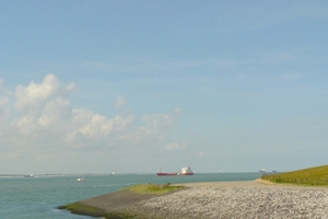 Zicht op Westerschelde.