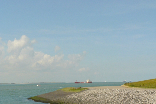 Zicht op Westerschelde.