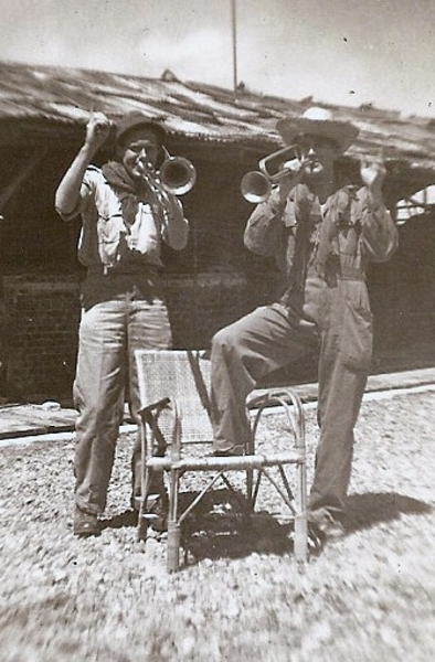 Kana�n (Potoewa) wat een pret met de trompet