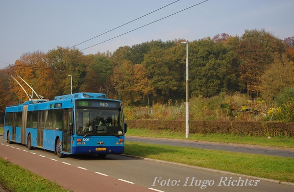 Connexxion 5206, Arnhem Cattepoelseweg, 30-10-2009