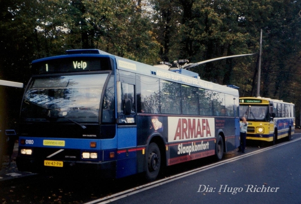 Connexxion 0180+3860, Arnhem Utrechtseweg, 12-11-1999
