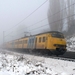 Plan V in de mist richting Emmerich. Elten 30-12-2010.