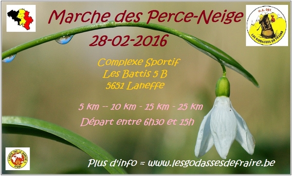 marche perce neige Laneffe Godasses de Fraire