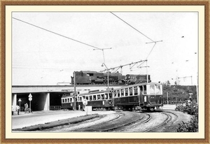 Met de walsloc 6305 om de sporen in te rijden Leiden