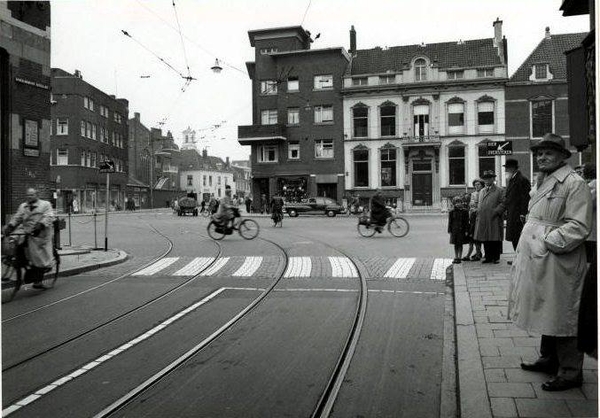 Prinsegracht, gezien vanuit de Boekhorststraat 1952