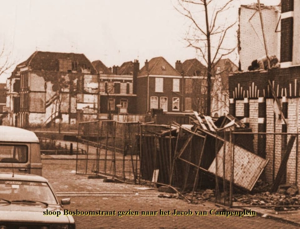 Sloop Bosboomstraat gezien naar het Jacob van Campenplein