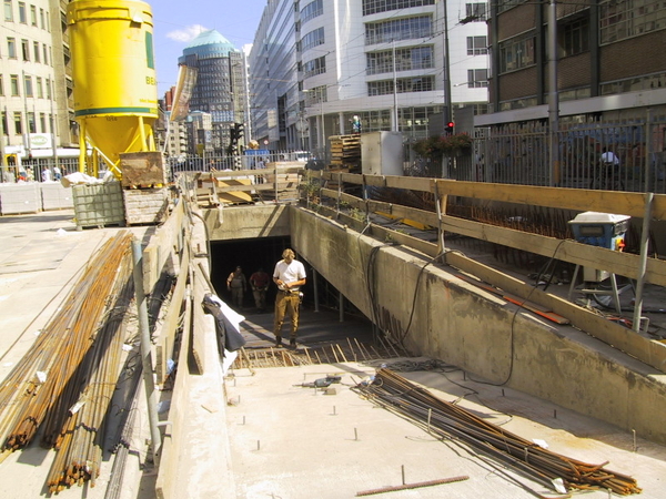 Tramtunnel Grote Marktstraat 19-08-2003
