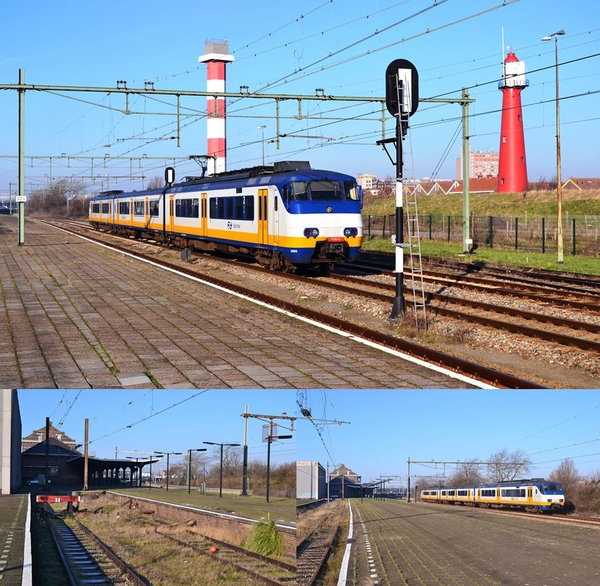 Vergane Glorie op station Hoek van Holland Haven op 23 januari 20